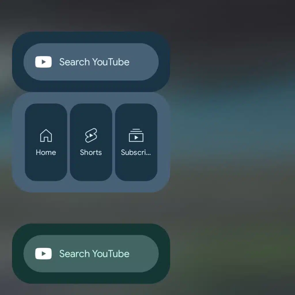YouTube para Android lanza widgets de Material You para escritorio