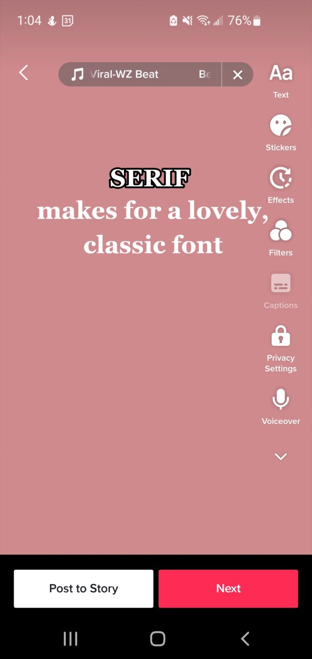 serif hace una fuente clásica encantadora