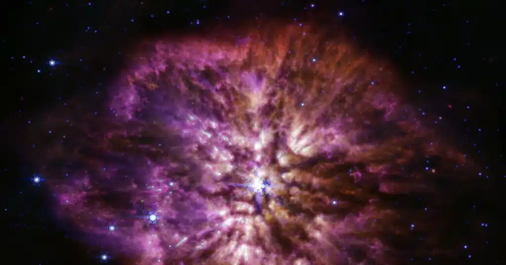 JWST captura una estrella rara que está a punto de convertirse en una nueva