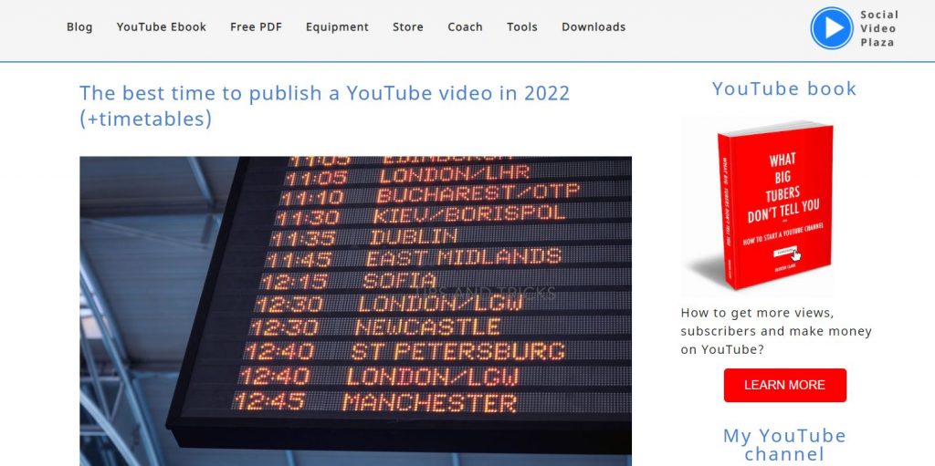 Best Times de Social Video Plaza publicará videos de YouTube en 2022 