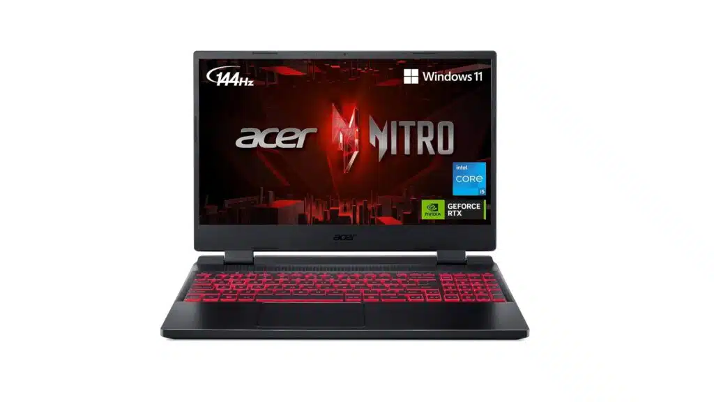 Portátil para juegos Acer Nitro 5 (CPU i5-12500H, GPU NVIDIA GeForce RTX 3050 de 15,6